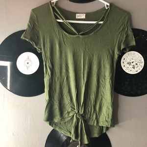 dark green loose shirt